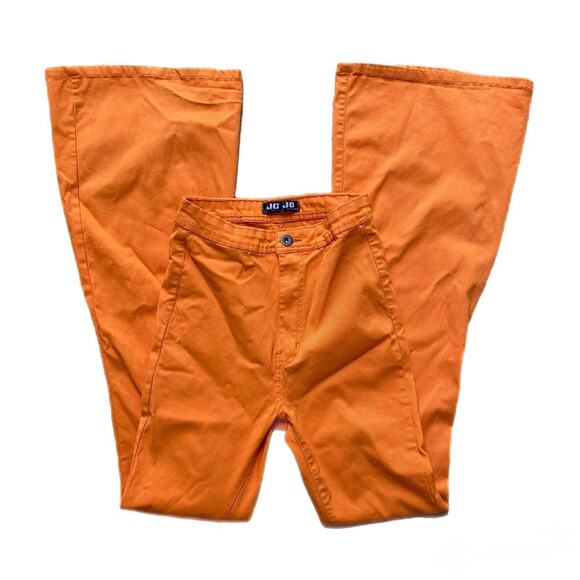 Vintage y2k orange flared pants - Picture 1 of 5